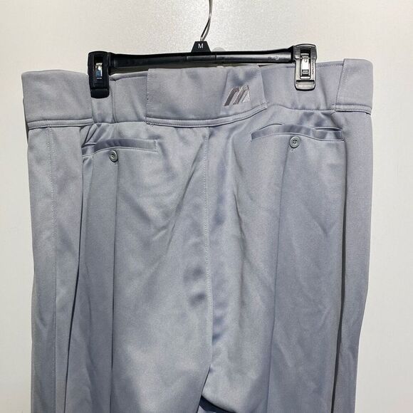 Mizuno Men's Gray Elastic Bottom Durable Performance Baseball Pants Size 2XL - Picture 11 of 11
